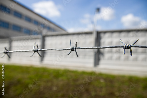 Fence with a barbed wire © Семен Саливанчук