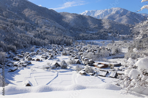 白川郷 合掌村 雪景色