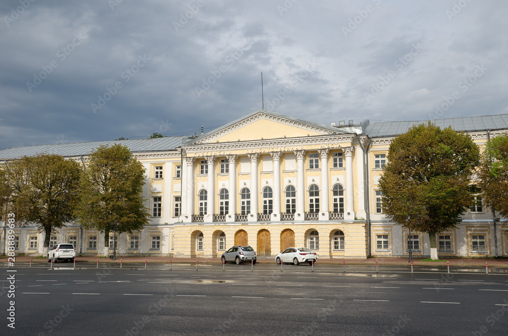 Yaroslavl, Russia - July 25, 2019: The Building of the Yaroslavl Regional Duma. Golden ring of Russia