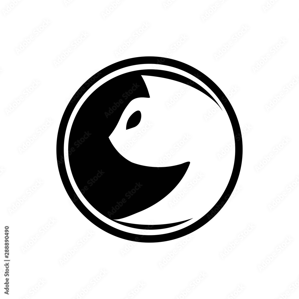 Fototapeta premium cat icon logo vector