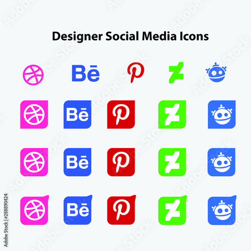 Designer Social Media Icons