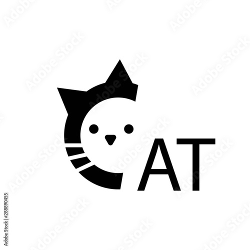 cat icon logo vector