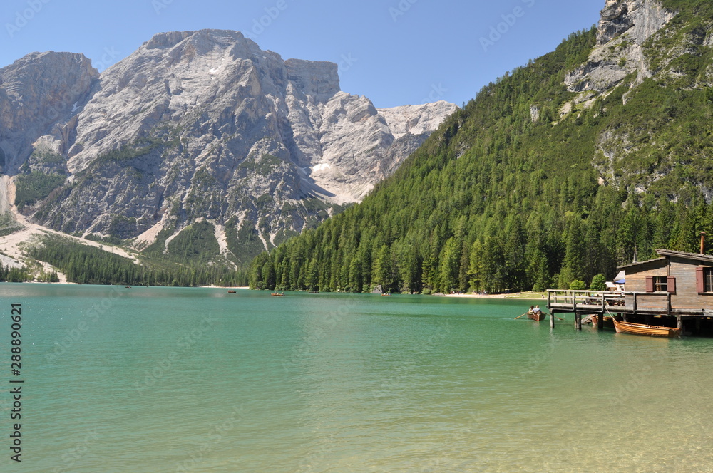 Fototapeta Lago di Braies - Bolzano