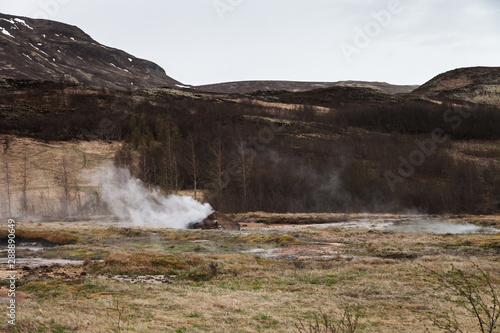 Beautiful dramatic multicolored spring landscape of Iceland