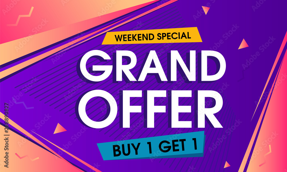 Abstract grand offer sale background design Abstract grand offer sale background design