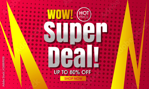 Abstract modern vector super deal background