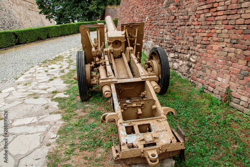 German field gun sIG 33 at the Belgrade military museum
