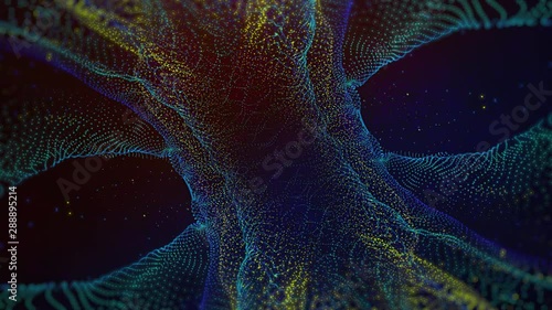 Psychedelic fantasy abstract form.