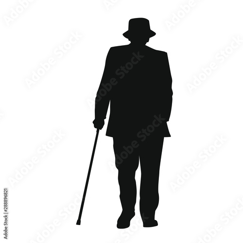 Old People Silhouette