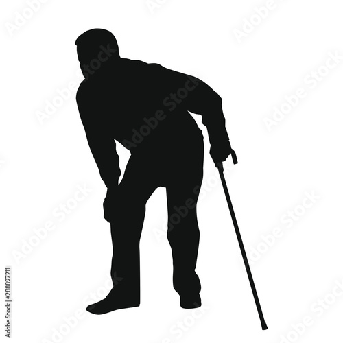 Old People Silhouette