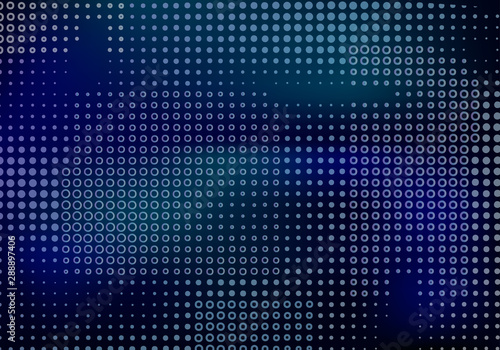 Vector modern abstract blue dotted design