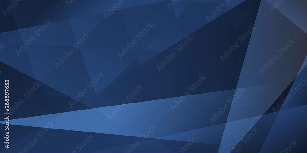 Fototapeta premium Abstract background of intersecting lines and polygons in blue colors