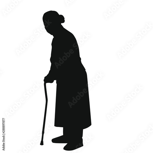 Old People Silhouette