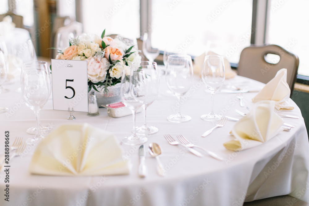 Fine wedding flower table arrangement at reception, pink, white and orange peonies, expensive wedding flowers Fine wedding flower table arrangement at reception, pink, white and orange peonies, expensive wedding flowers