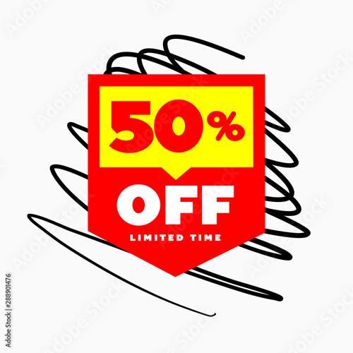 50 Off Sale Discount Price Tag Illustration Special Offer Discount Up To 50 Off Badge Vector Price Tag Final Clearance Tag Creative Concept Stock Vector Adobe Stock