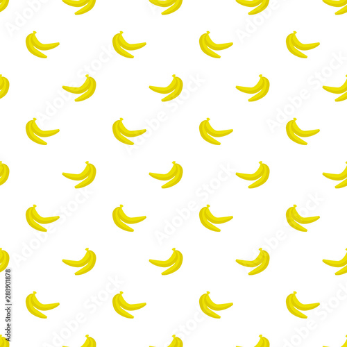Seamless pattern with yellow bananas