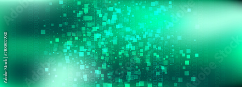 Blue Technology Pattern. Bi...