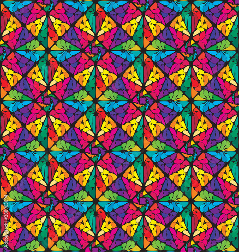 Wallpaper Mural seamless abstract geometric pattern Torontodigital.ca