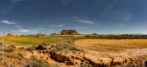Wüstenlandschaft in der Halbwüste Bardenas Reales in Spanien