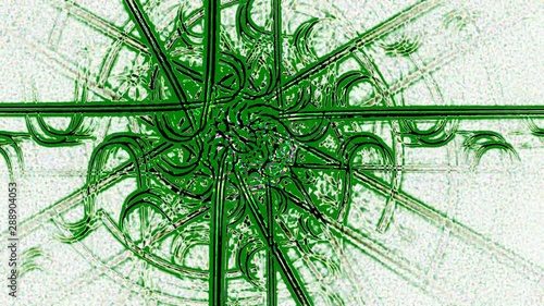 Abstract fractal forms morph and oscillate (Loop)