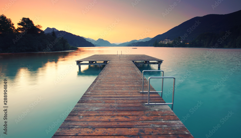 Fototapeta premium Stille am Morgen