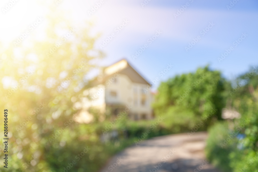 Defocused image of streets