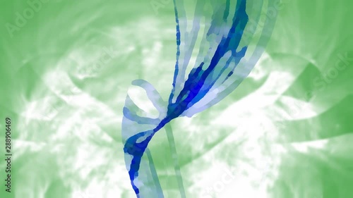 Abstract fractal forms morph and oscillate (Loop)