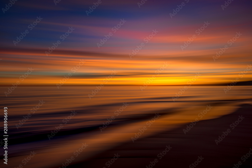 Smooth colors of abstract sunset