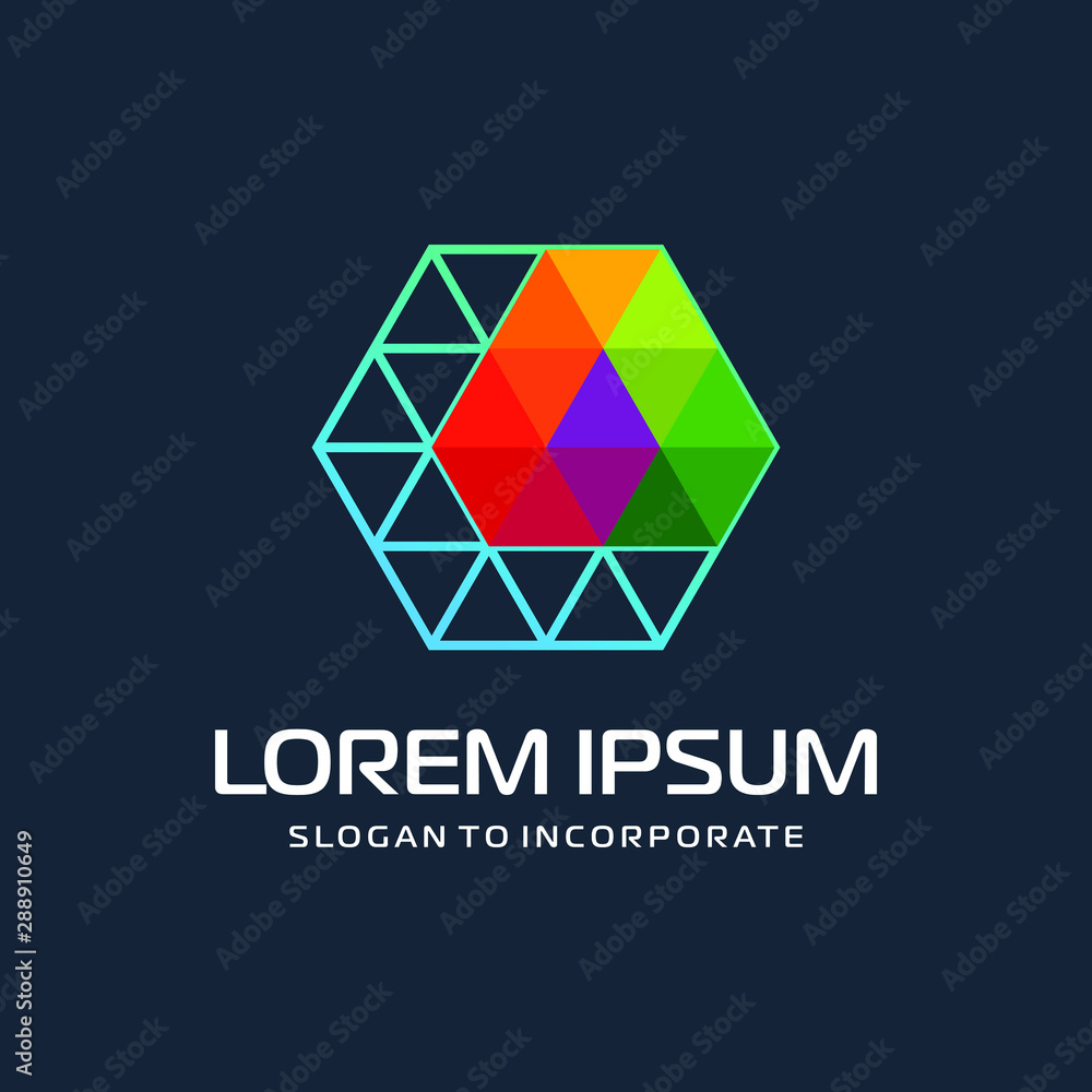 Hexagon letters L digital logo. abstract icon. construction concept - vector Hexagon letters L digital logo. abstract icon. construction concept - vector