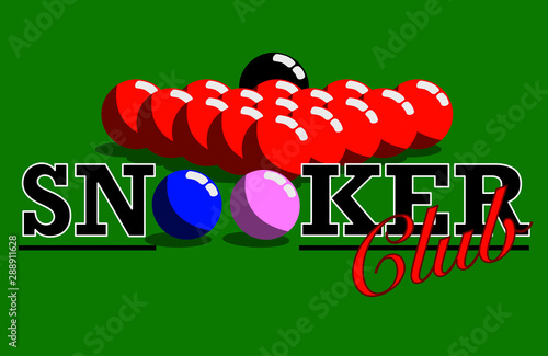 Snooker Club Sign Can be used to make advertising banners or signboards and others.