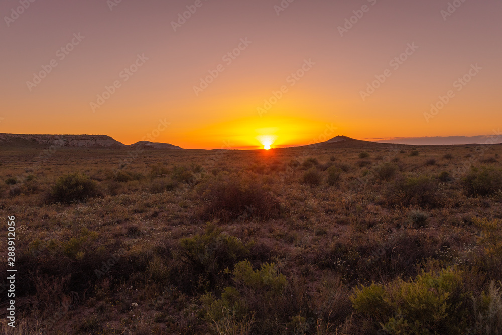 Epic sunset at Petrified Forest National Park