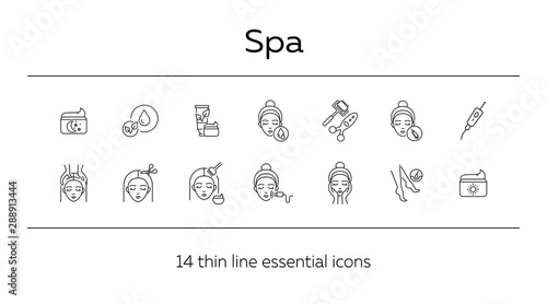 Spa icon set