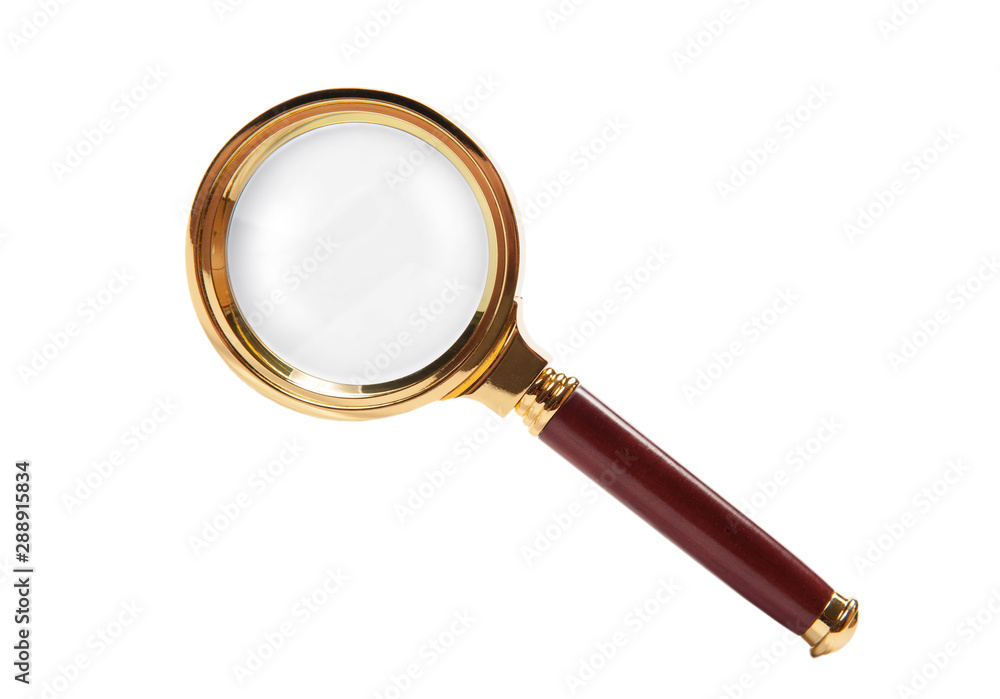 Magnifying glass isolated Magnifying glass isolated