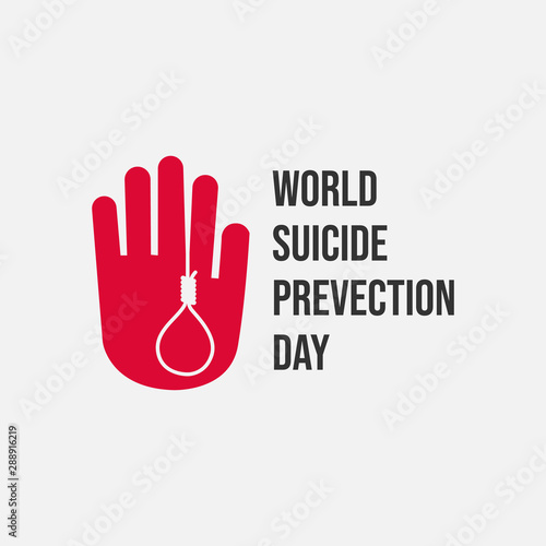 World suicide prevention day flat design