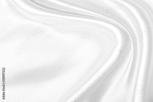 White fabric texture background, Wavy satin