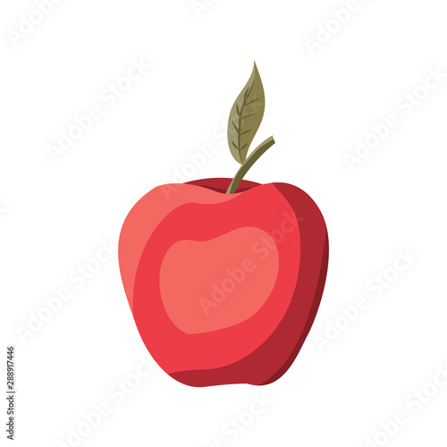 Red apple fruit vector design
