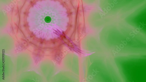 Abstract fractal forms morph and oscillate (Loop)