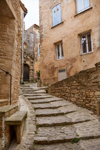 Gordes village path in Provence, France © Jeff