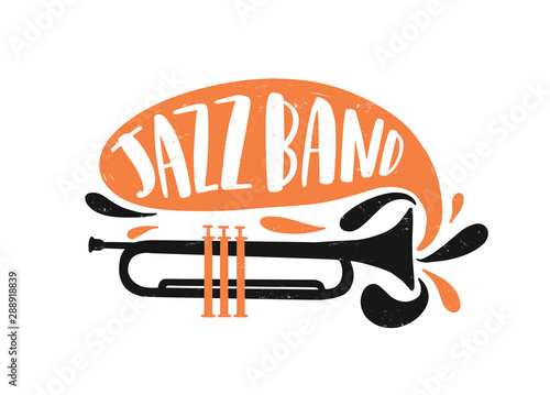 Jazz band hand drawn lettering