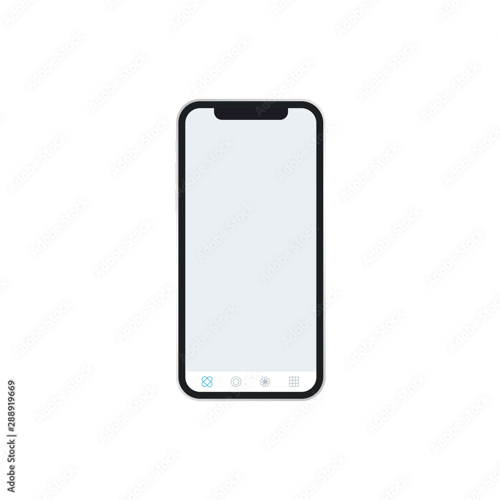 Vector phone x collection. Side vector images isolate on white background. Photo editor. Vector phone x collection. Side vector images isolate on white background. Photo editor.