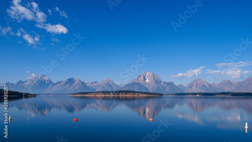 Blue sky over Jackson Lake in Wyoming © James