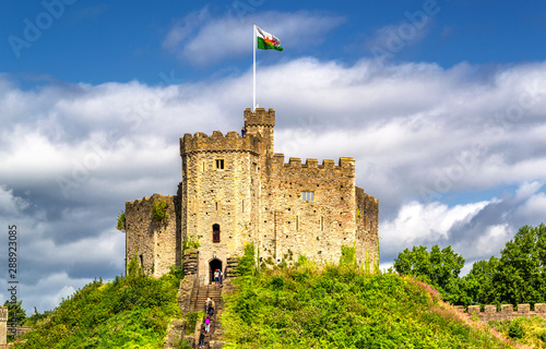 Photography Medieval castle in Cardiff, Wales