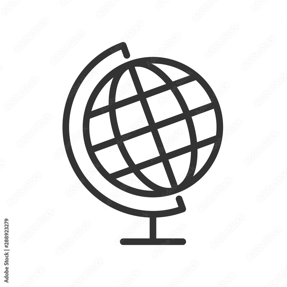 globe outline ui web icon. globe vector icon for web, mobile and user interface design isolated on white background globe outline ui web icon. globe vector icon for web, mobile and user interface design isolated on white background