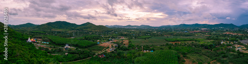 Panorama view of Chonburi province  Thailand