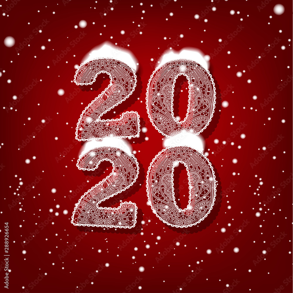 new year festive background 2020 lace figures new year festive background 2020 lace figures
