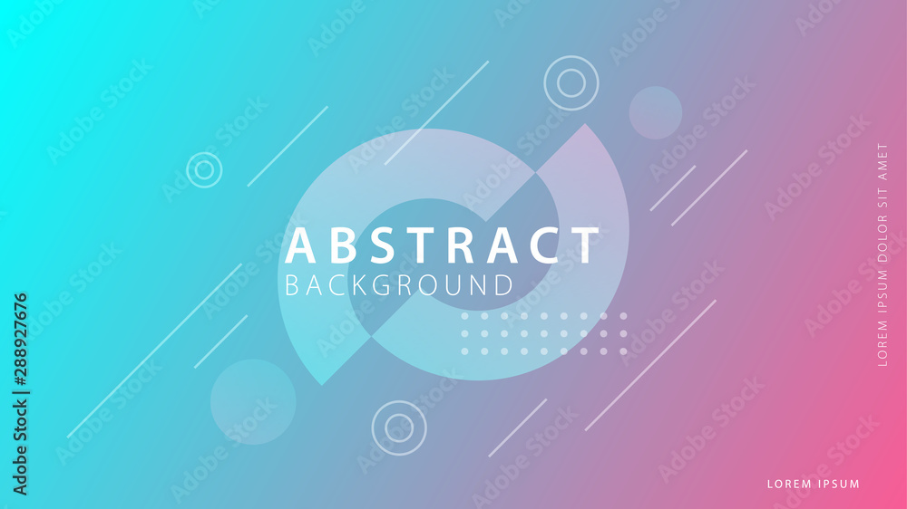 Fototapeta premium Gradient geometric shapes background collection