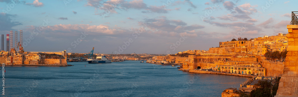 Malta sunset landscape