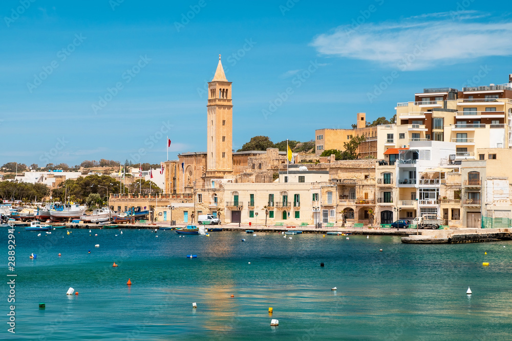 Malta. Maltese sightseeing. Marsascala cityscape.