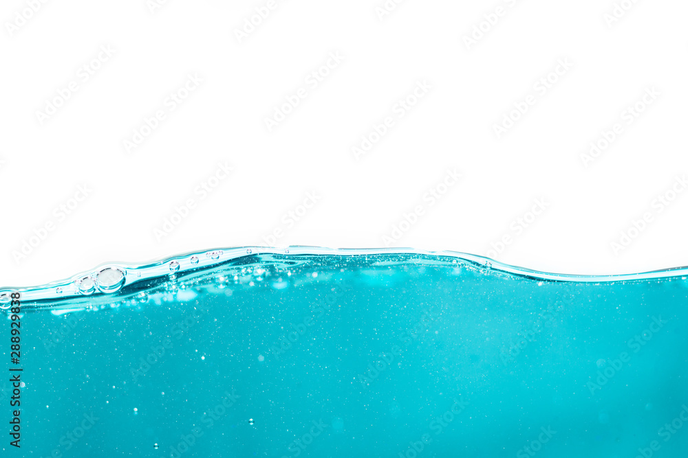 Blue water wave with bubbles close-up background texture. Big size large photo. Blue water wave with bubbles close-up background texture. Big size large photo.