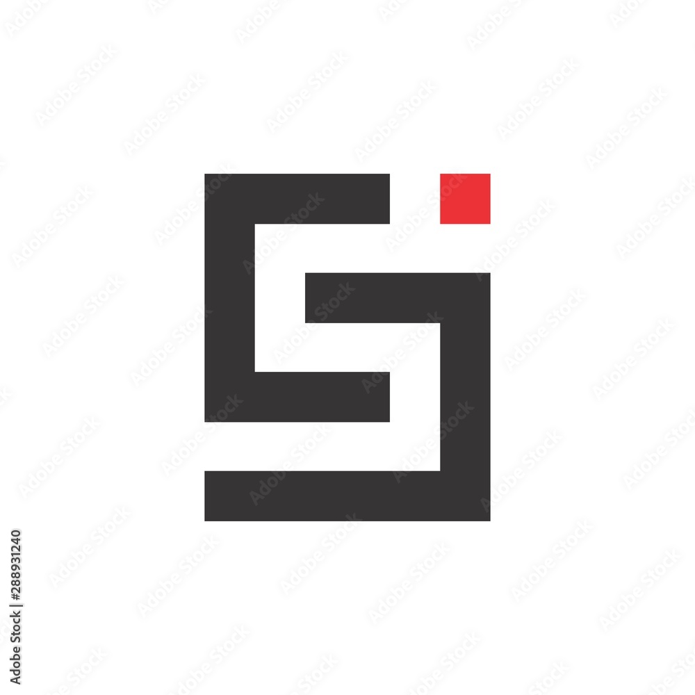 S letter or CJ letter logo design vector S letter or CJ letter logo design vector